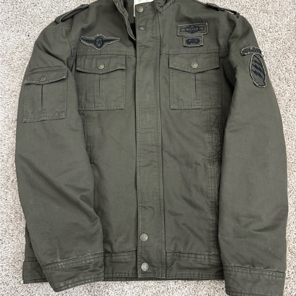 Wolven Military Field Jacket - Dark Green Worn 1 time…like new